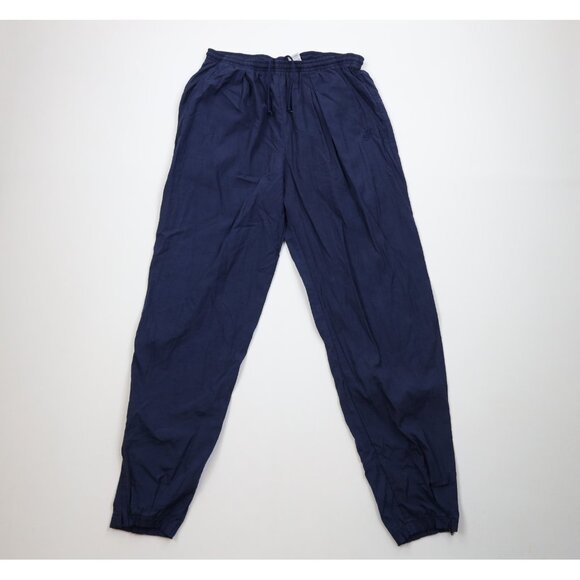 Vintage 90s Nike Mens Large Distressed Travis Scott Mini Swoosh Joggers Pants - Picture 1 of 16
